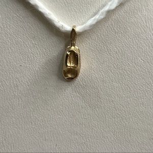 14KT Yellow Gold BABY SHOE SLIPPER Charm Pendant Unisex REAL & TESTED